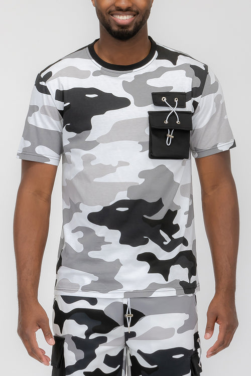 Full Camo Toggle Tshirt